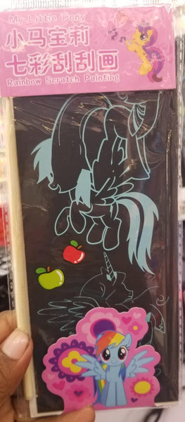 Rainbow Scratch Painting
