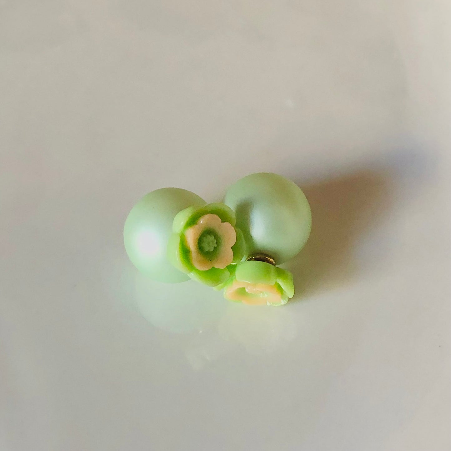 Double Sided Earring (Pastel Green)