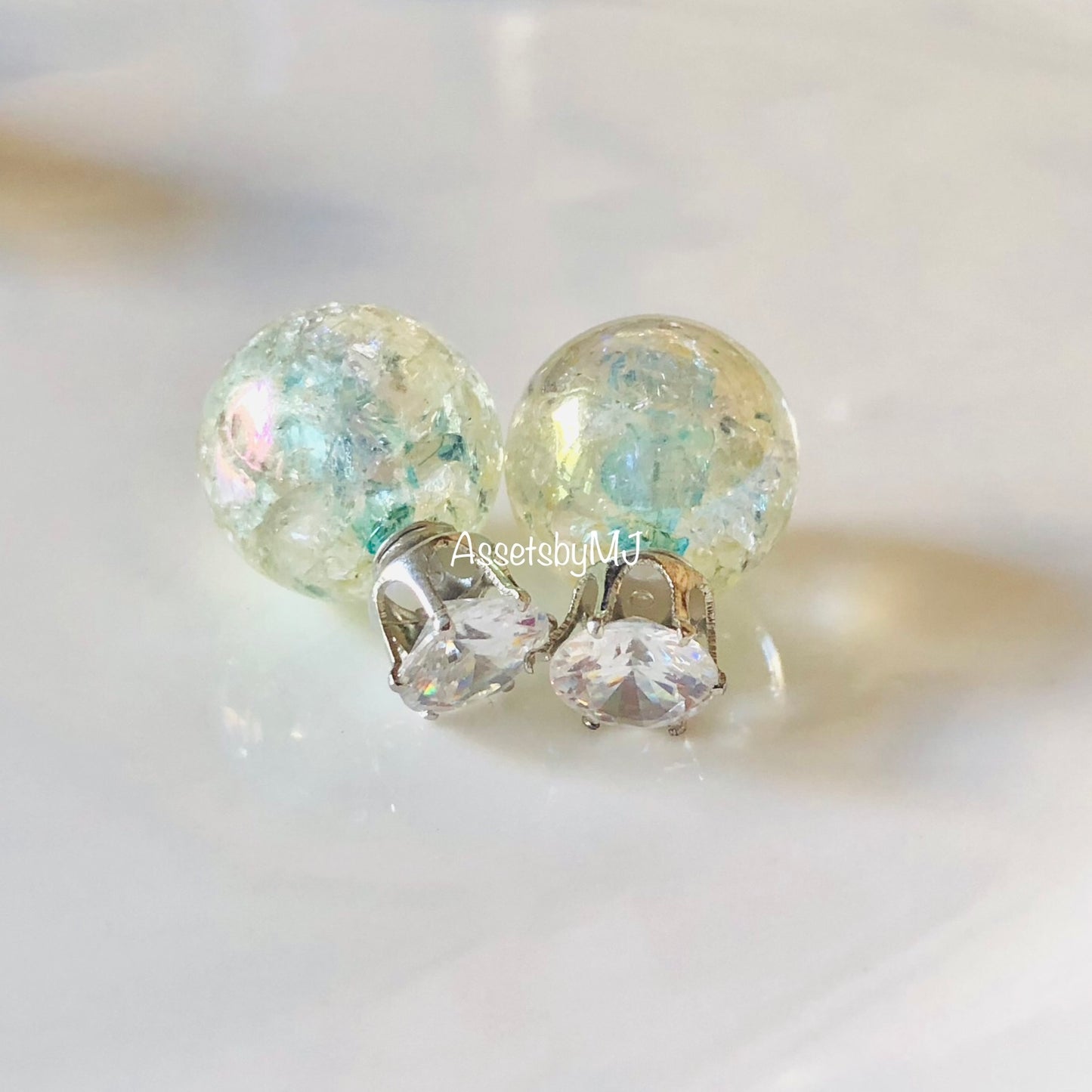 Double Sided Earring (Crystal)