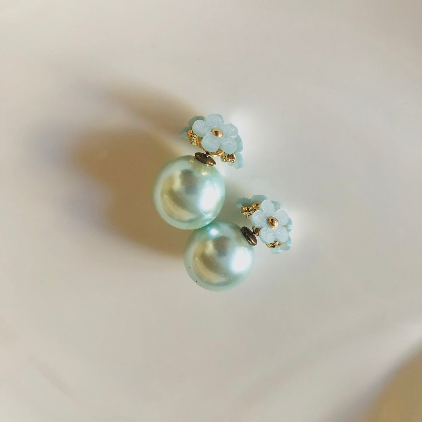 Double Sided Earring (Pastel Blue)