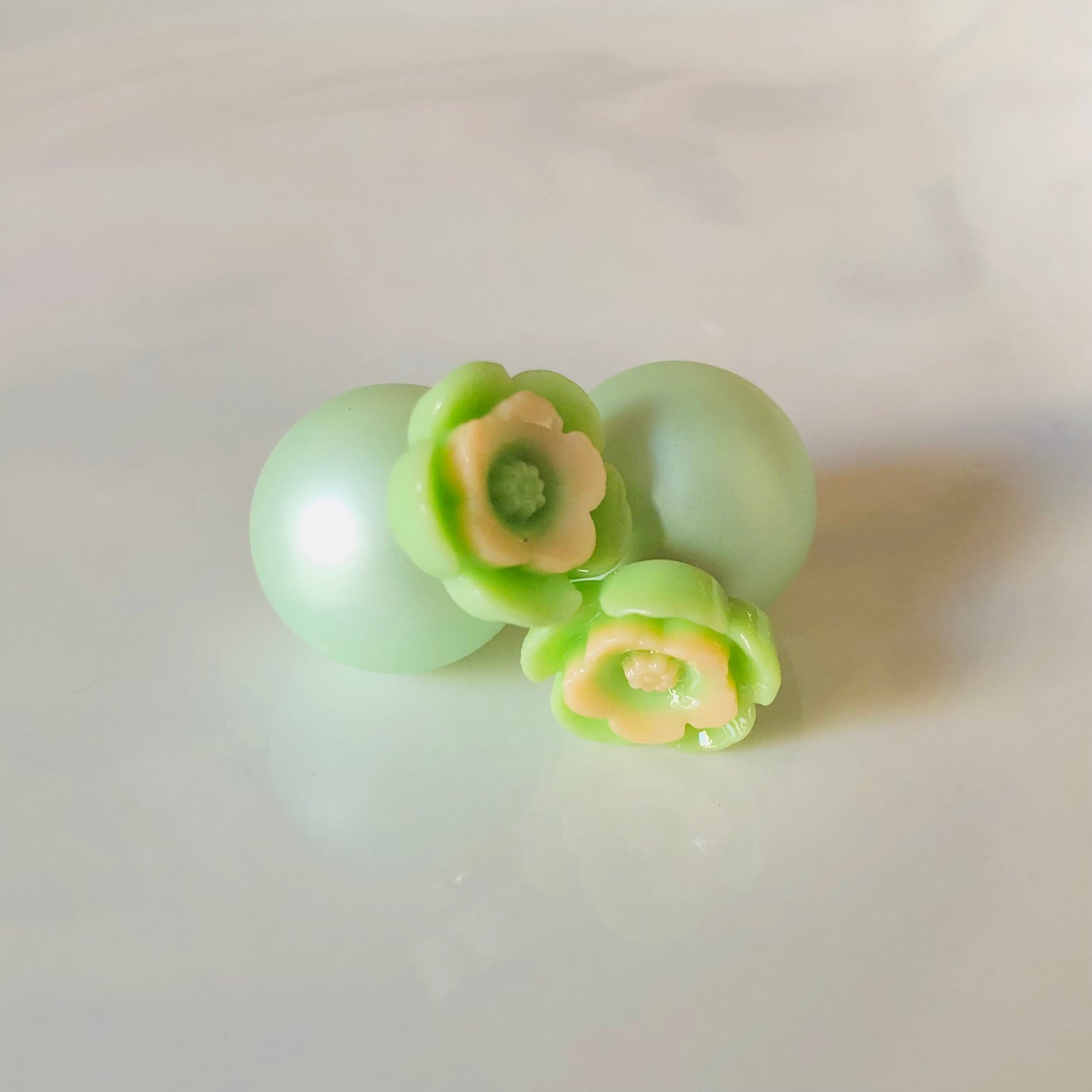 Double Sided Earring (Pastel Green)