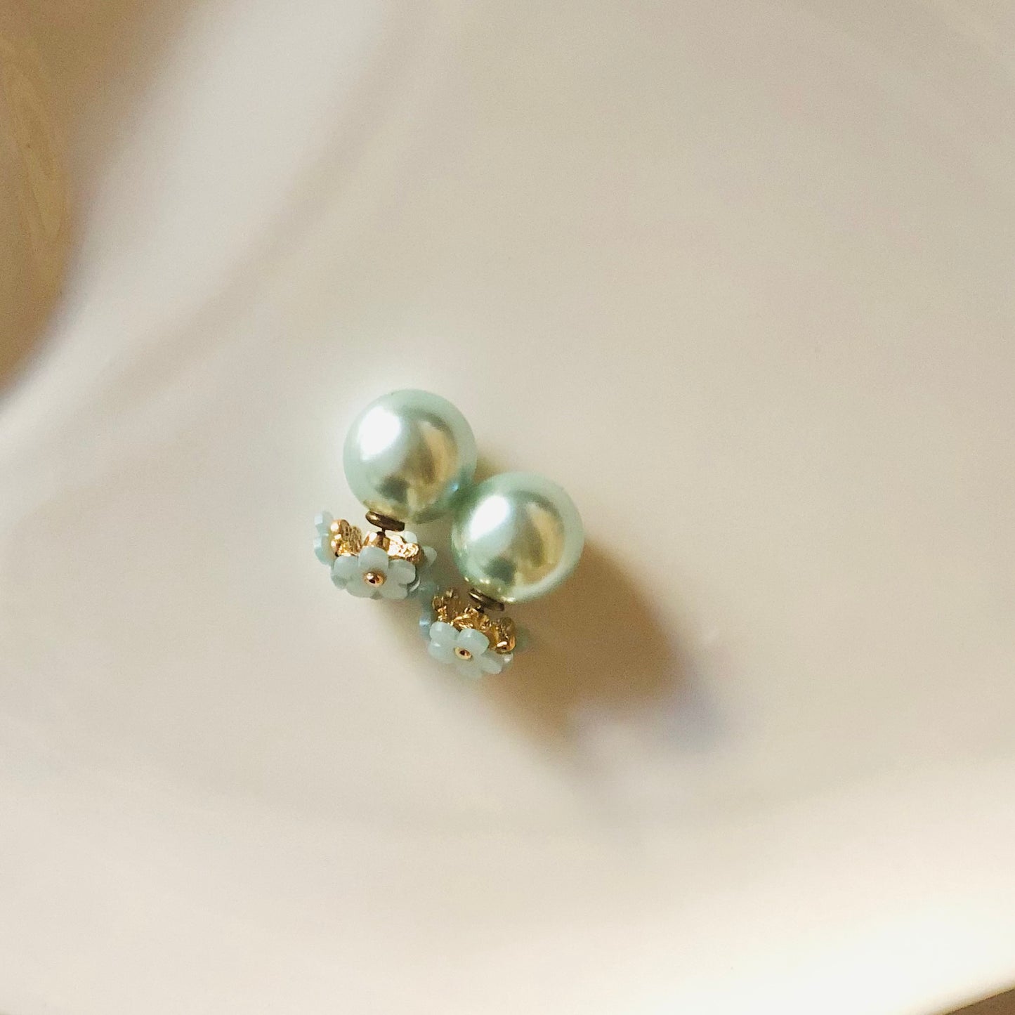 Double Sided Earring (Pastel Blue)