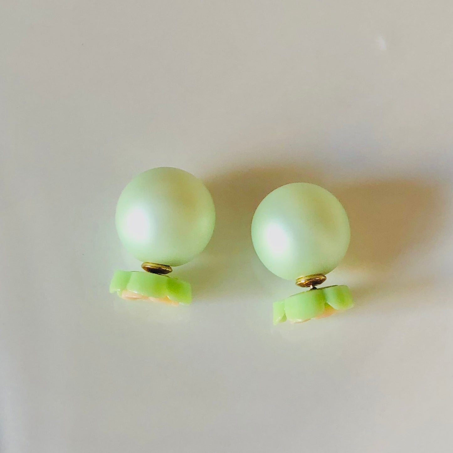 Double Sided Earring (Pastel Green)