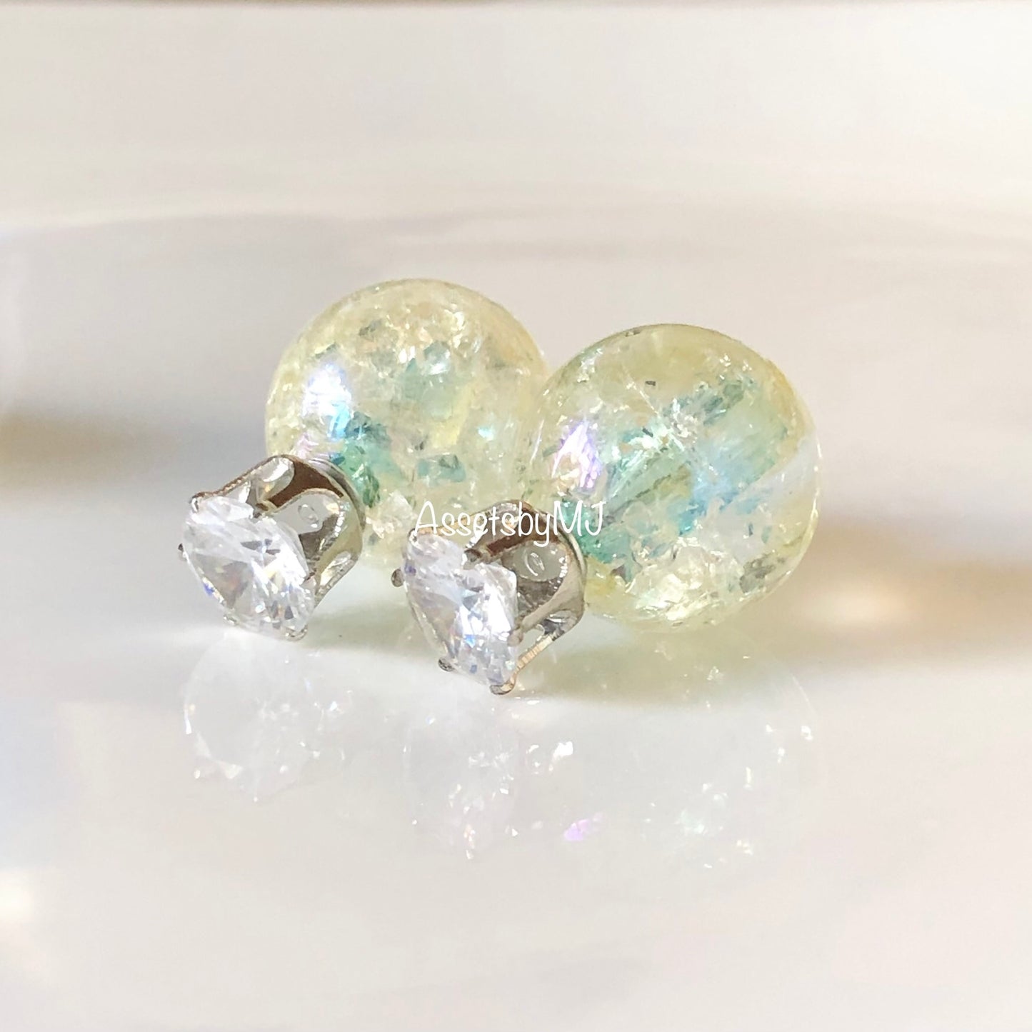 Double Sided Earring (Crystal)