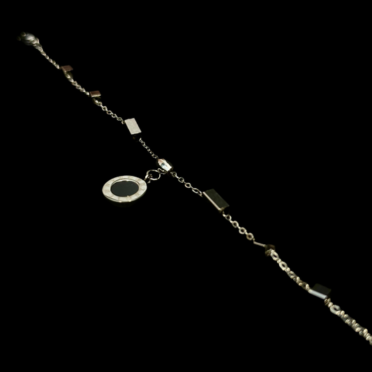 Roman Clockwork Bracelet (Silver-Black)