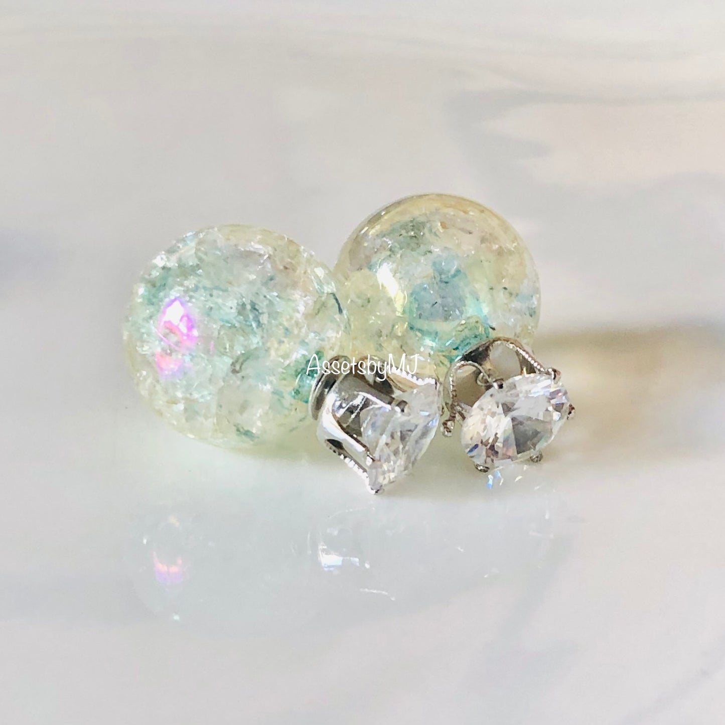 Double Sided Earring (Crystal)