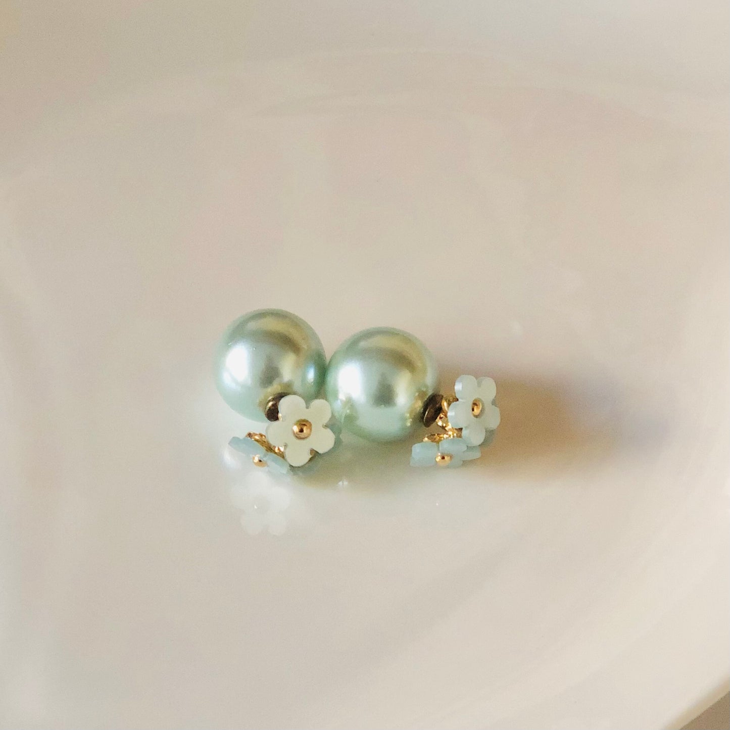 Double Sided Earring (Pastel Blue)