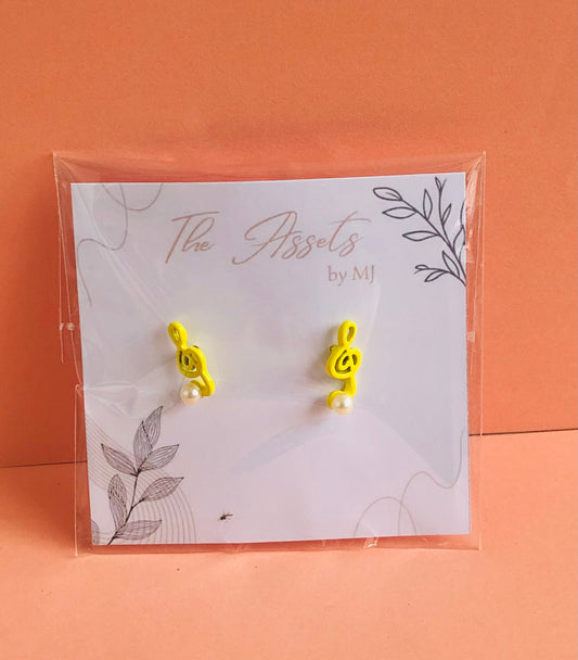 Yellow song studs 🎵