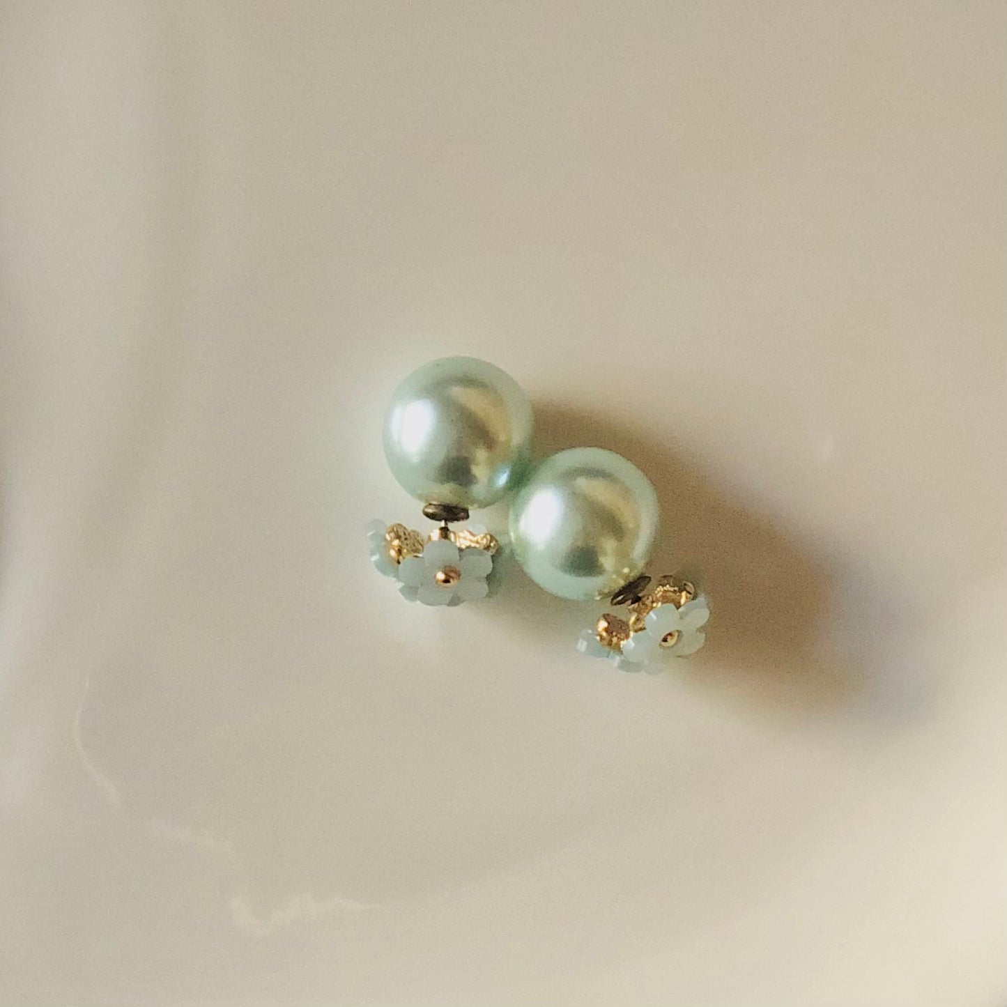 Double Sided Earring (Pastel Blue)