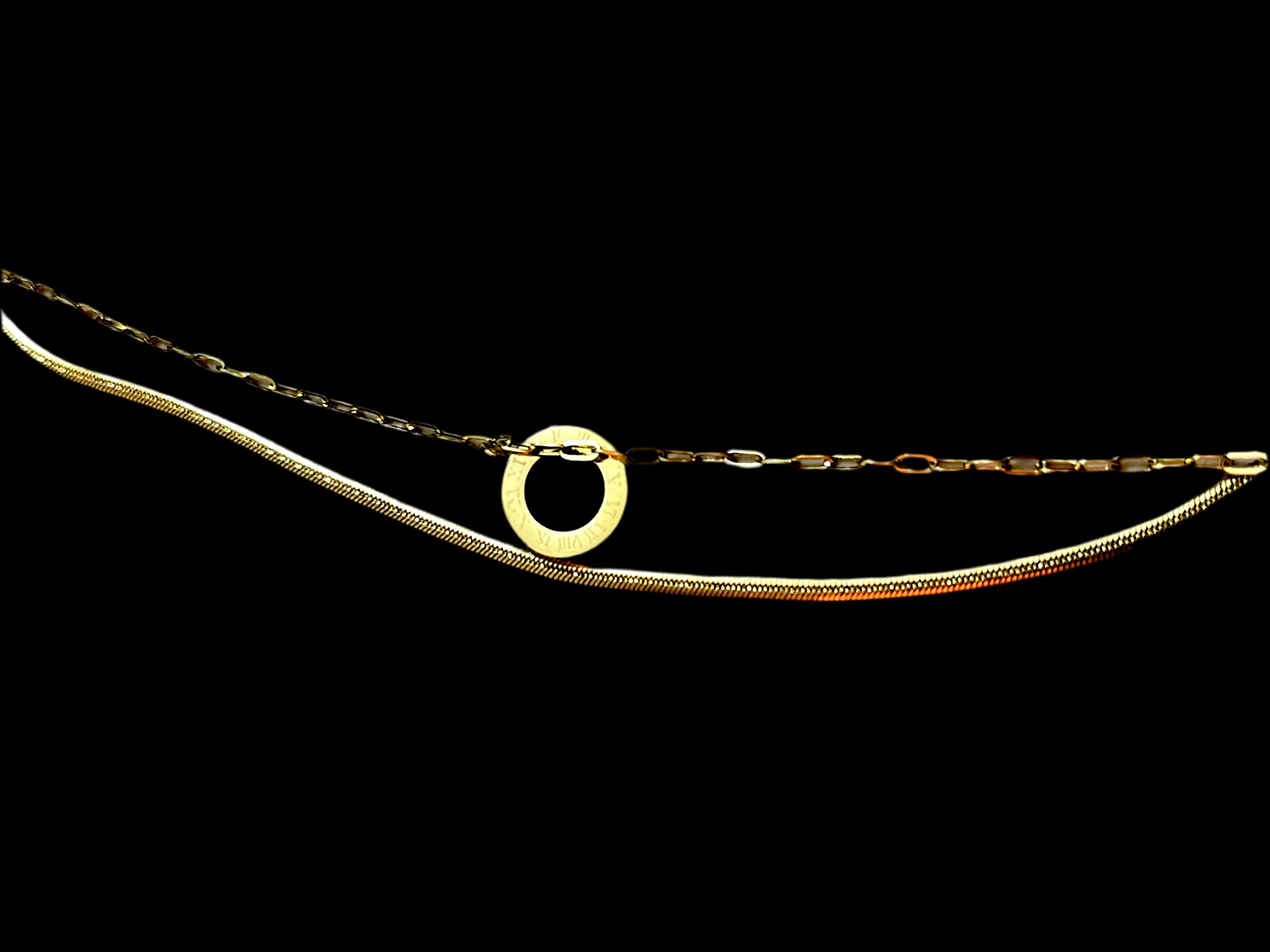 Golden Clock (Double chained) Bracelet