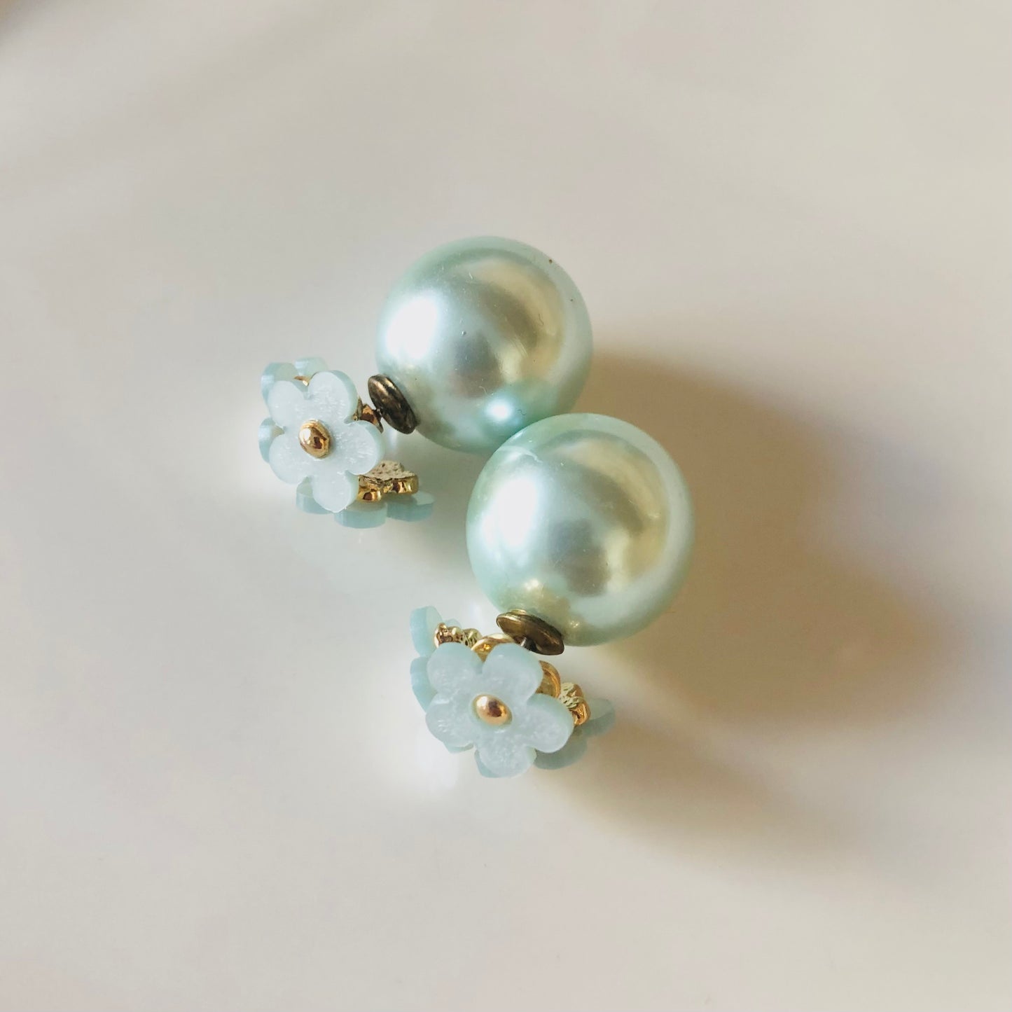 Double Sided Earring (Pastel Blue)